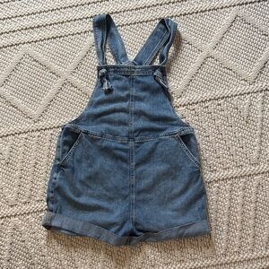 Aerie Light Blue Denim Overalls